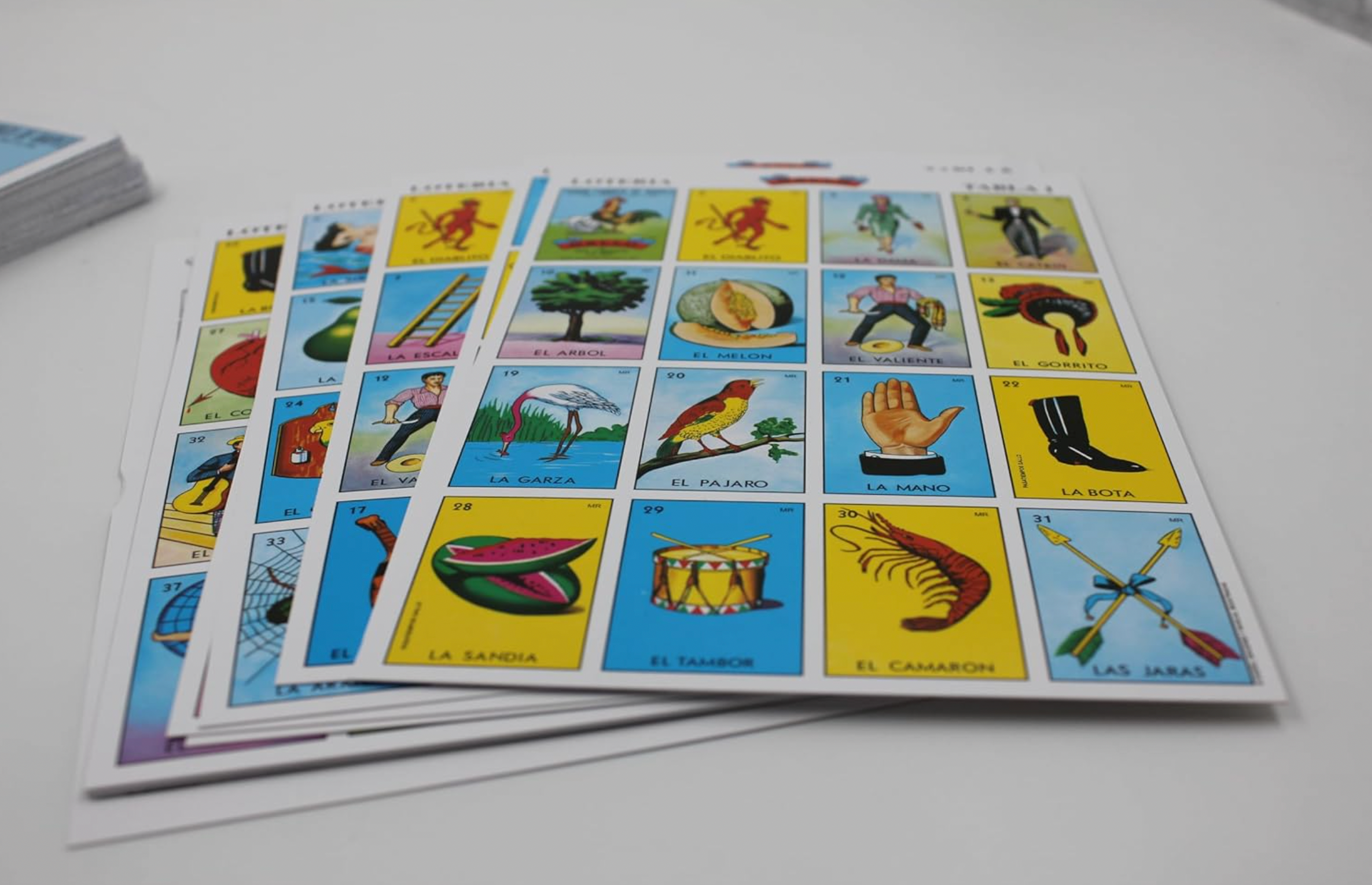 Loteria Authentic Mexican Game, Bingo Game with Colorful Illustrated Cards, Don Clemente Brand 10 Pack