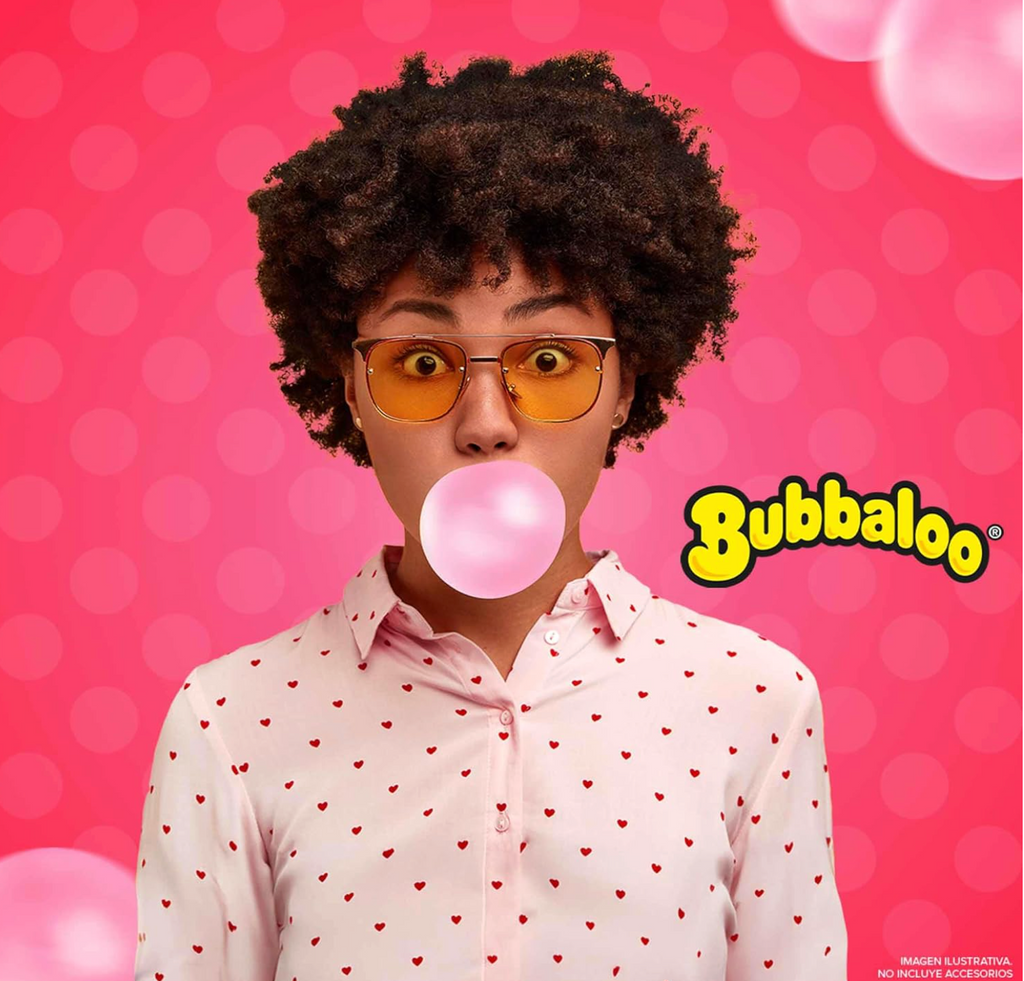 Bubbaloo Adams- goma de mascar 47 pz- sabores varios (Fresa, 47pz)