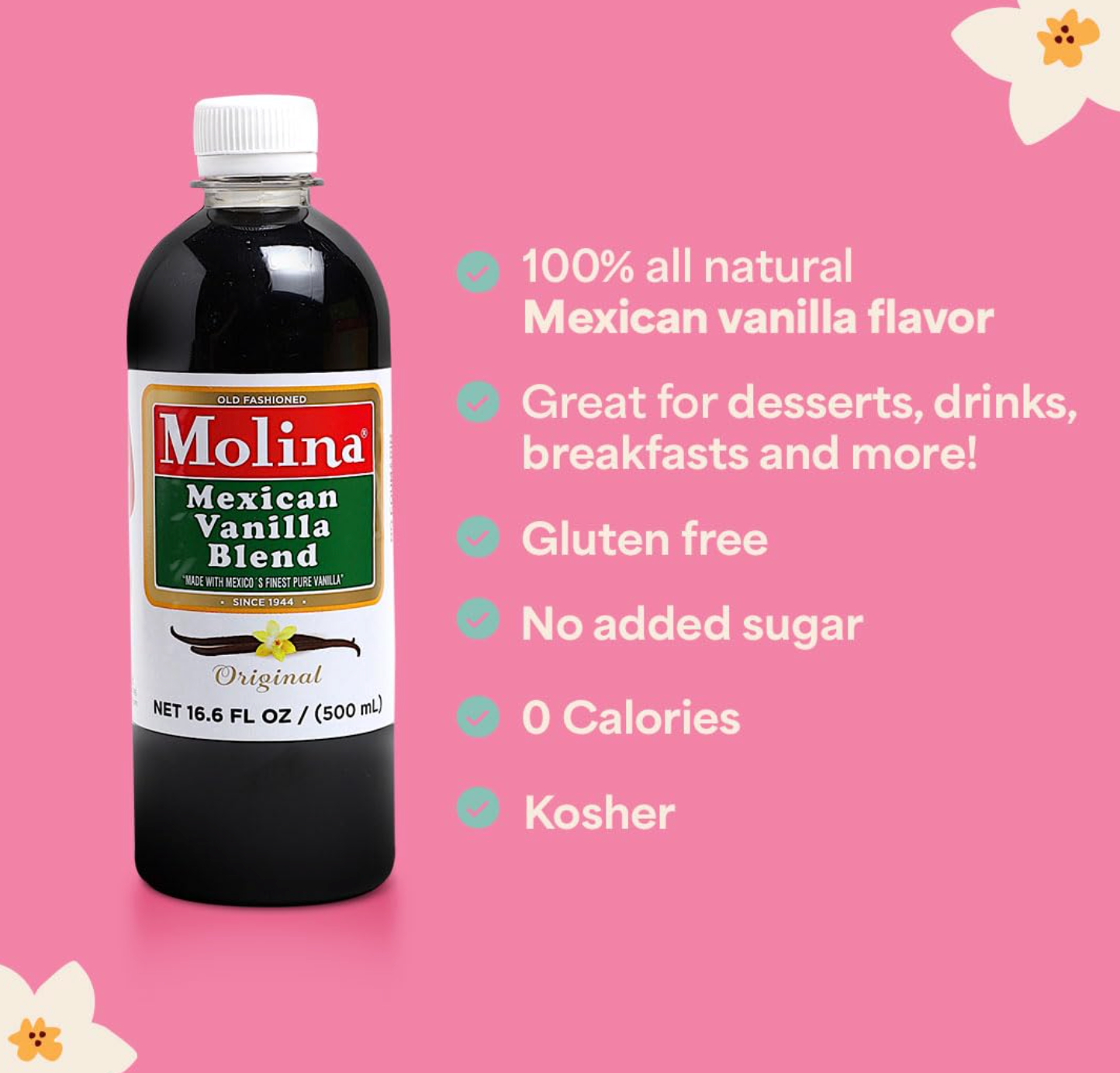 Molina Vanilla Blend 16.6oz (500ml)