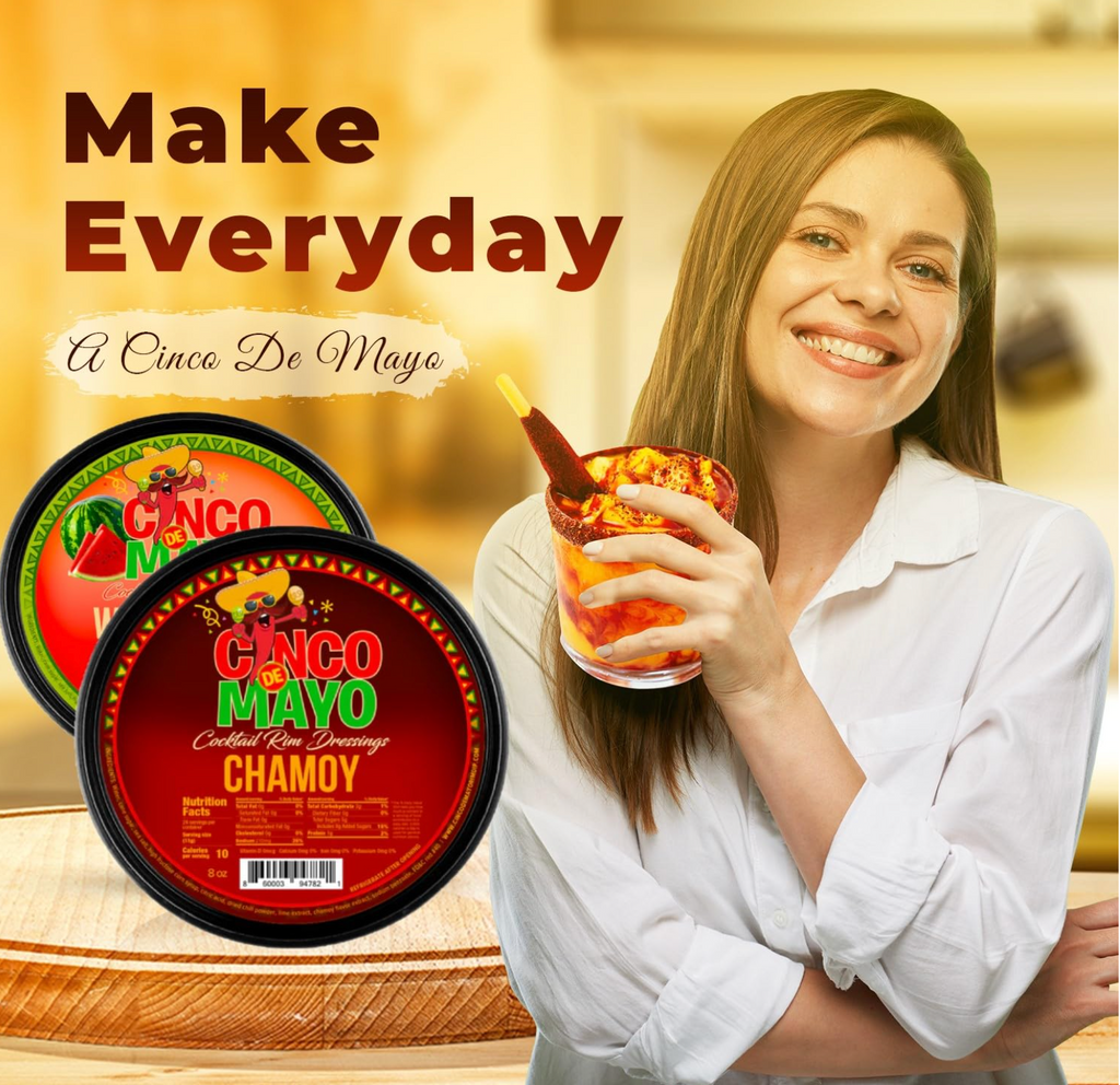 Cinco de Mayo Chamoy and Watermelon Rim Dip Dressing 8 oz, Pack of 2