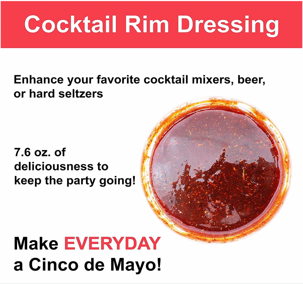 Cinco de Mayo Chamoy Rim Dip Cocktail Rim Dressing (1 x 7.6 oz. Container)
